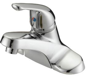 B & K Industries LAVATORY FAUCET Single Metal Lever Handle with Pop-Up
