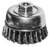 Century Drill & Tool Cup Brush Coarse Knot 4″ Size 5/8 X 11 Arbor Safe Rpm 10,000 (4 x 5/8 x 11)