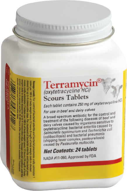 Zoetis TERRAMYCIN® Scours Tablets (24 Tablets)