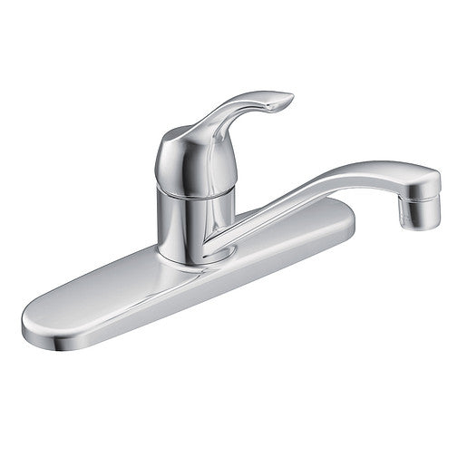 Moen Adler Chrome One-Handle Low Arc Kitchen Faucet (One Handle)