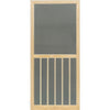Snavely Screen Door Wood 5-Bar Stainable 36 in W x 80 in H x 1-1/8 in T Black (36 x 80 x 1-1/8)