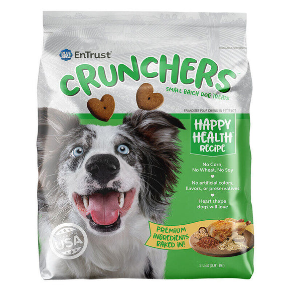 Blue Seal EnTrust Crunchers Happy Health Recipe Large Dog Treats (2 Lb)
