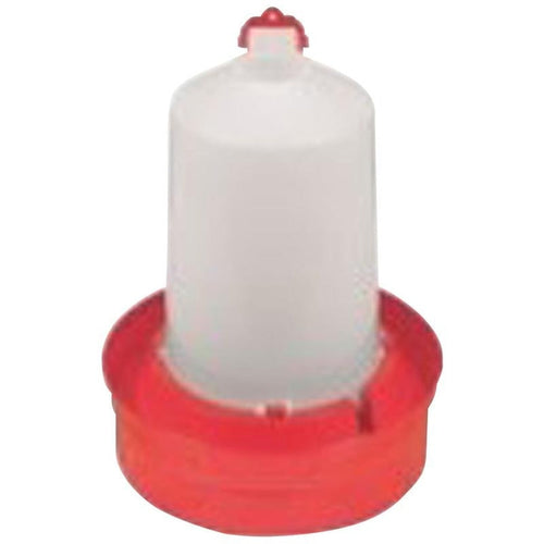 LITTLE GIANT DEEP BASE POULTRY WATERER (1 GAL, RED)