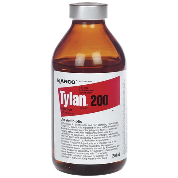 Elanco Tylan® 200 Injection(Tylosin) (100 ml)