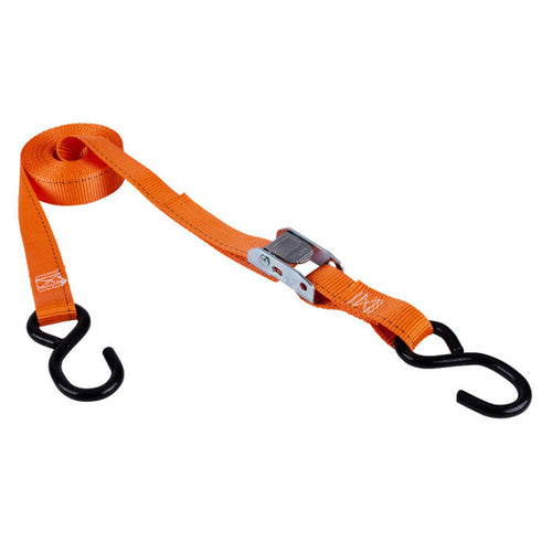 Keeper 1 X 15' Cam Buckle Tie-Down, S-Hooks, 400 Lbs. Wll (1 X 15')