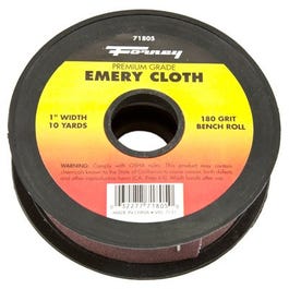 Emery Cloth Bench Roll, 180-Grit, 1-In. x 10-Yard