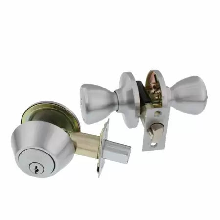Guard Security Combo Entry Lock Single Cylinder Deadbolt Stainless Steel (Stainless Steel)