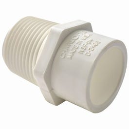 Pipe Fitting, PVC Reducing Male Adapter, 1-1/4-In. Slip x 1-In. MIP