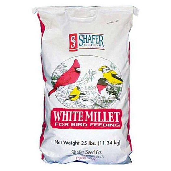 SHAFER WHITE MILLET BIRD SEED (25 lbs)
