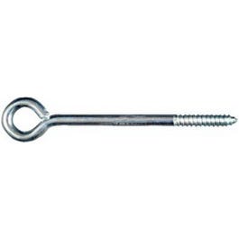 Lag Screw Eye, Zinc, 5/16 x 6-In.