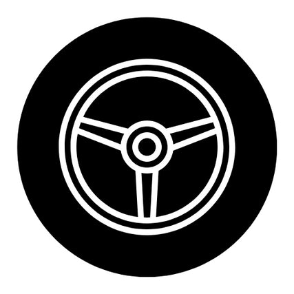Drive Through WarehouseSteering wheel icon