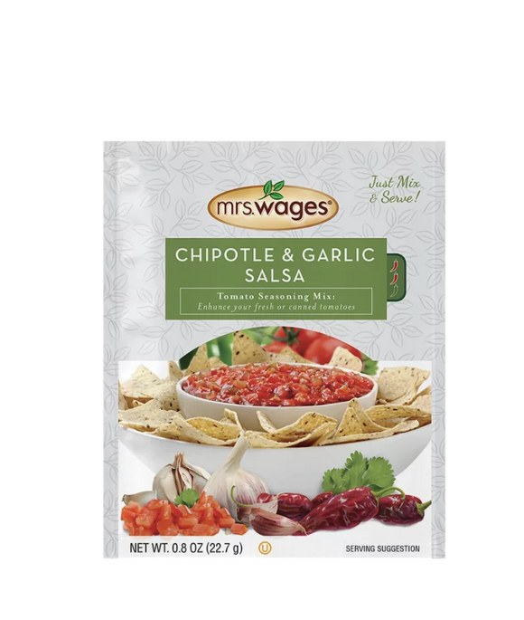 Mrs. Wages® Chipotle & Garlic Salsa Tomato Seasoning Mix 0.8 Oz (0.8 Oz)