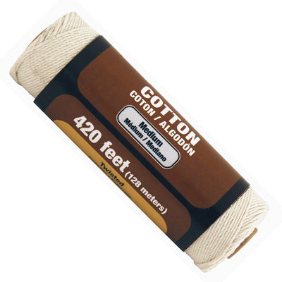 Mibro Group 644381TV KingCord 1/2 in. x 200 ft. Cotton Twisted Rope 3-Strand, Natural, Browns / Tans