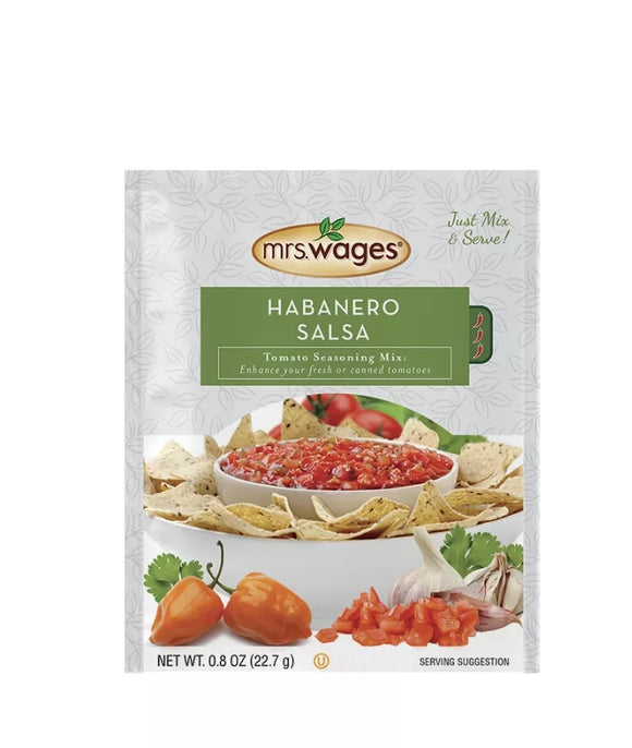 Mrs. Wages® Habanero Salsa Tomato Seasoning Mix 0.8 oz. (0.8 Oz)
