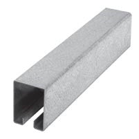 Western Product of Indiana No. 2 Box Rail Track 10 ft. Galvanized (10')