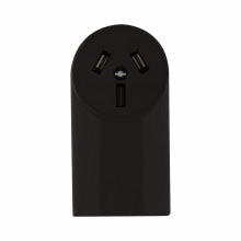 Eaton Cooper Wiring 50-Amp Surface-Mount Appliance Electrical Outlet (125/250, Black)