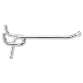 Pegboard Angle Hook, Galvanized Steel, 2-In.