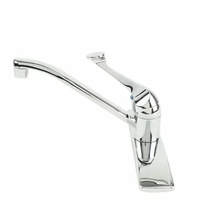 B & K Industries Single Handle Standard Kitchen Faucet in Chrome