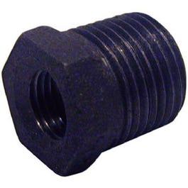 Black Pipe Hex Bushing, .5 x 3/8-In.