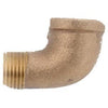 Pipe Fitting, Street Elbow, Rough Brass, 90 Degree, 1/4-In.