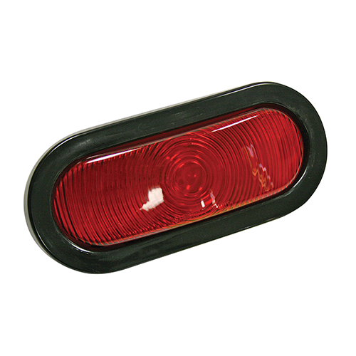 REESE Towpower 6 Inch Sealed Oval Tail Light Kit, Red