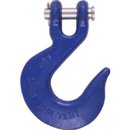 Clevis Slip Hook With Latch, Blue, 3/8-In.