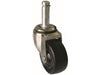 Shepherd Hardware 2-Inch Stem Caster, Soft Rubber Wheel, 7/16-Inch x 1-7/16-Inch Stem, 80-lb Load Capacity