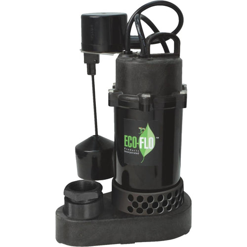 ECO-FLO 1/3 HP Vertical Switch Submersible Thermoplastic Sump Pump