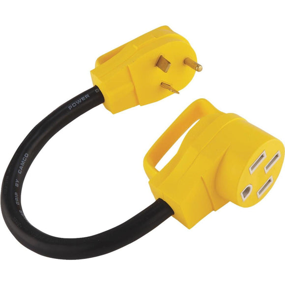 Camco PowerGrip 30A/50A Dogbone RV Power Cord Adapter