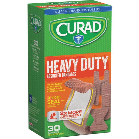 Curad Assorted Sizes Extreme Hold Bandages, (30 Ct.)