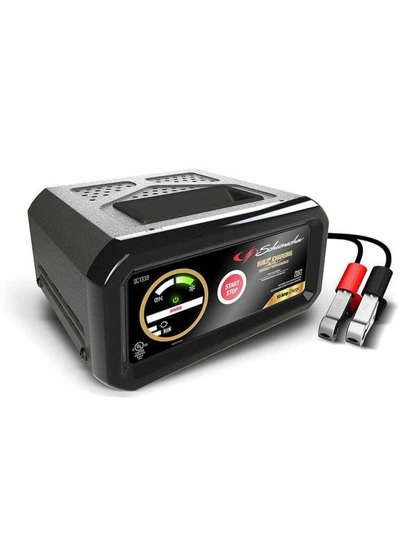Schumacher Electric 10A 12V Fully Automatic Battery Charger (10A 12V)