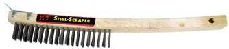 K-T Industries Bent Handle Brush With Scraper (6
