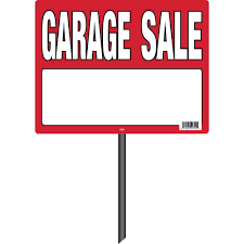 Hy-Ko 10 x 14 Garage Sale Sign with Stake