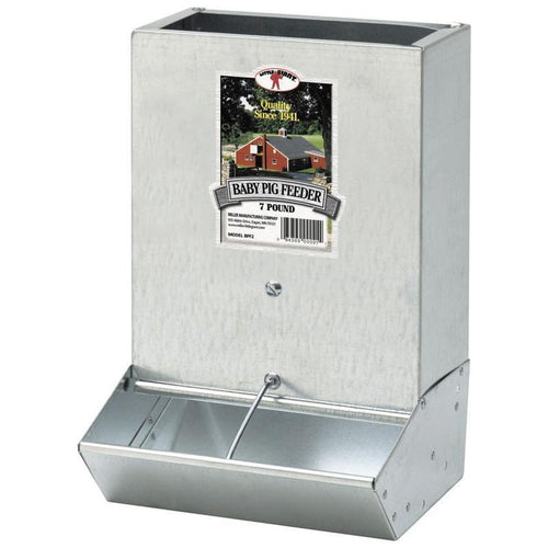 LITTLE GIANT 2 HOLE BABY PIG FEEDER GALVANIZED